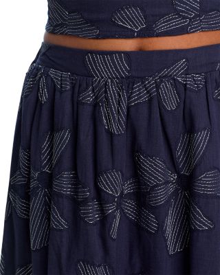 Embroidered Crop Top & Midi Skirt - Exclusive
