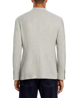 Wool Pique Jersey Slim Fit Unstructured Sport Coat