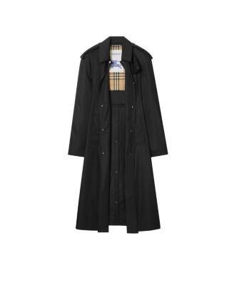 Long Nylon Hooded Car Coat