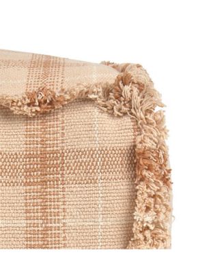 Tartan Handloom Pouf