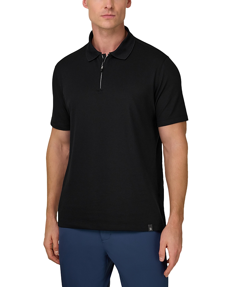 Boggi Milano High Performance Pique Polo Shirt with S-Cafe Yarn · Large