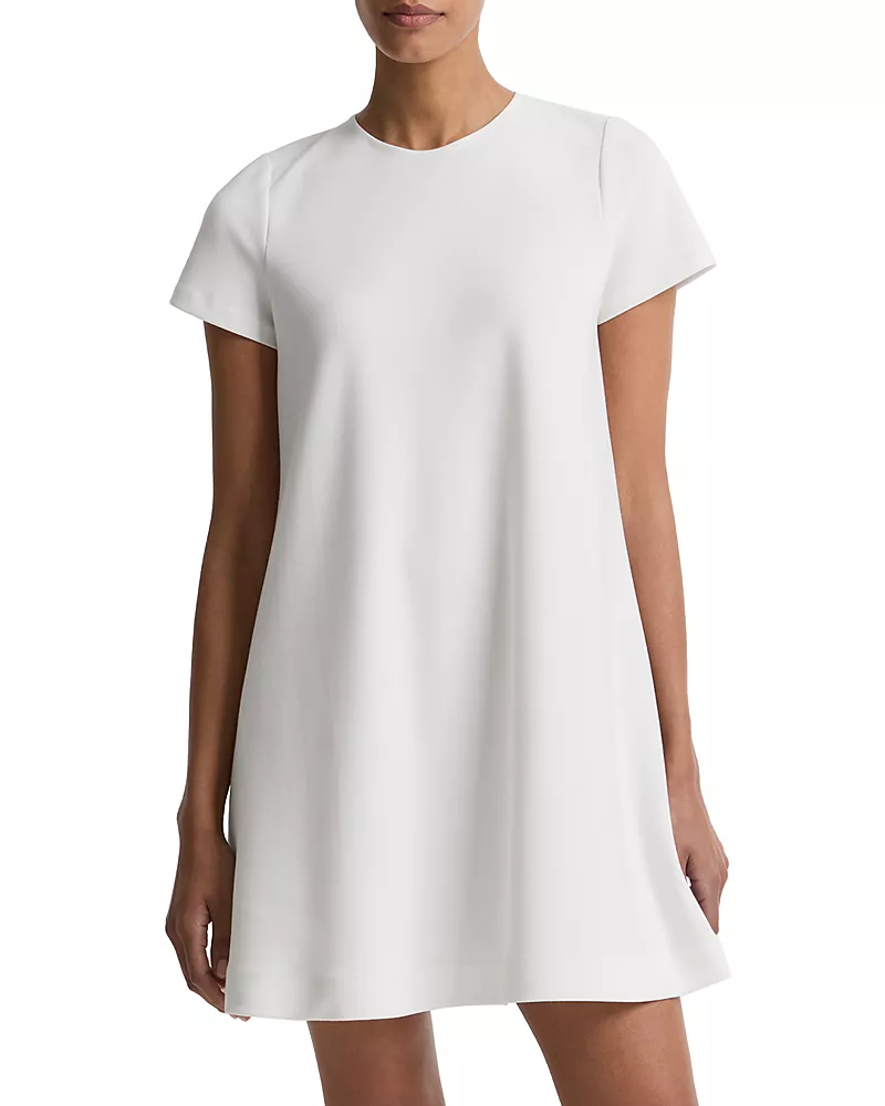 Vince Bias Short Sleeve Dress