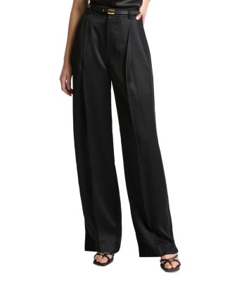 High Waist Satin Pants 