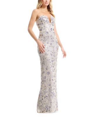 Teresa Bustier Sheath Gown