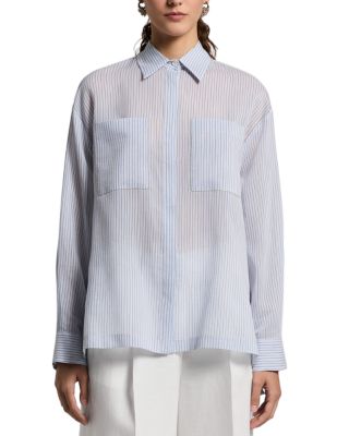 Striped Patch Pocket Shirt