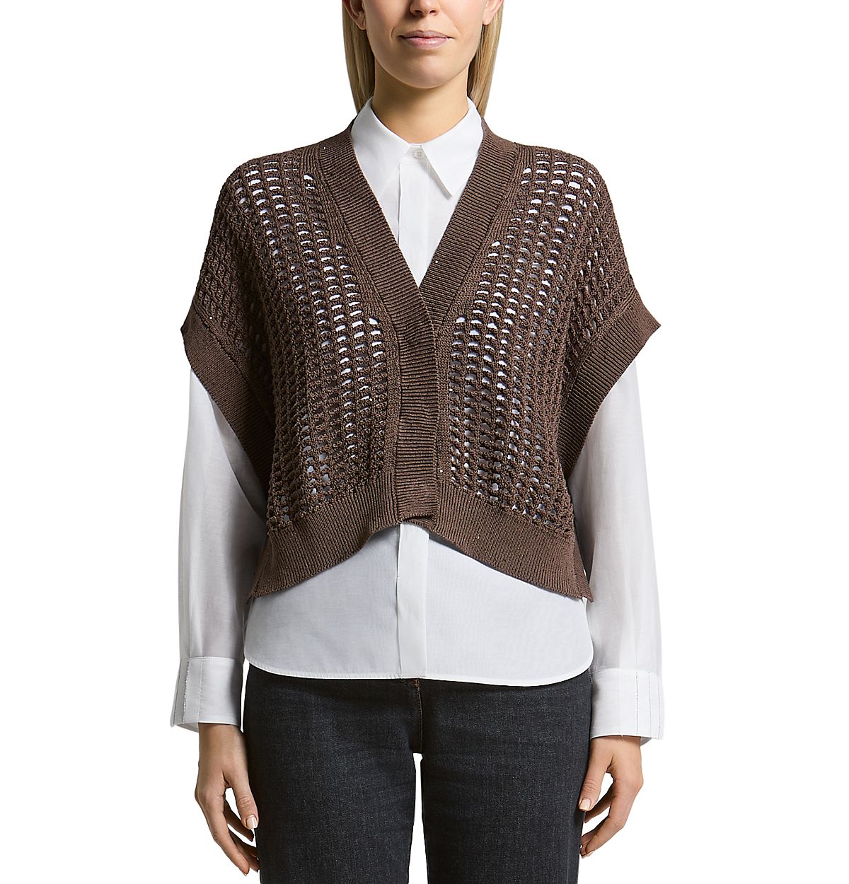 Peserico Cropped Cardigan