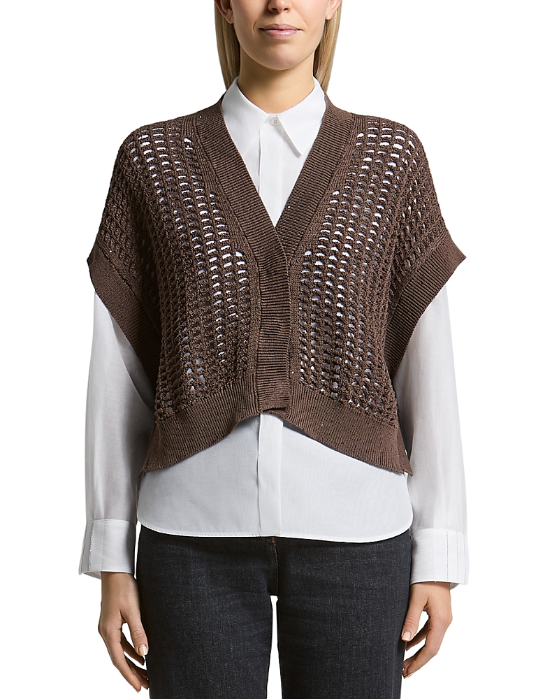 Peserico Cropped Cardigan