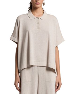 Short Sleeve Polo Sweater