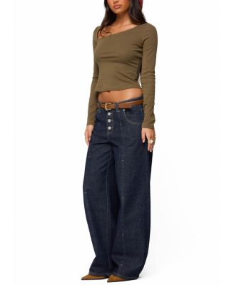 Rion Asymmetric Long Sleeve Top