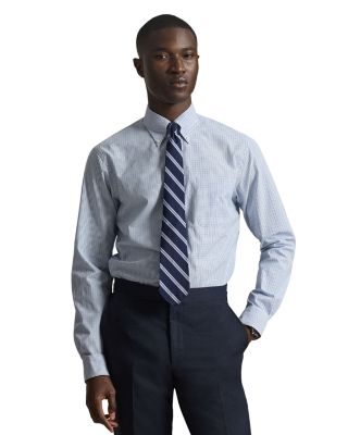 Classic Fit Checked Poplin Shirt