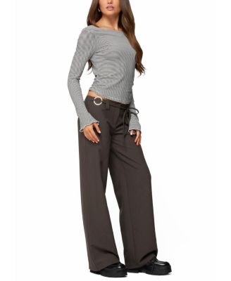 Leyna Striped Off Shoulder Top