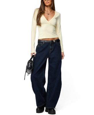 Doron V Neck Long Sleeve Top