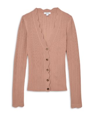 Vinny Scallop Detail Cardigan 