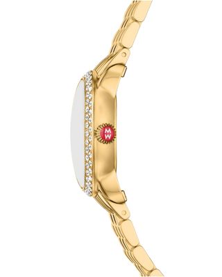 Serein Oval Diamond 18K Gold-Plated Watch, 24mm x 27mm