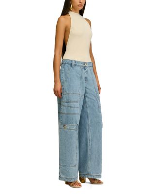 Wynn High Rise Wide Leg Jeans in Stone Wash