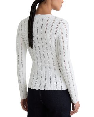Loui V Neck Scallop Edge Jumper