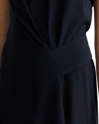 Maeve Drape Detail Occasion Midi Dress