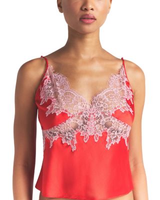 Silk Blend Lace Trim Camisole