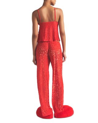 Sheer Velvet Camisole & Pants Set