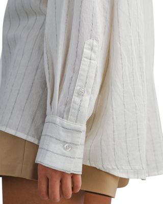 Pinstripe Oversized Shirt