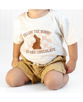 Boys' Easter Chocolate Bunny Short Sleeve T-Shirt - Baby, Little Kid