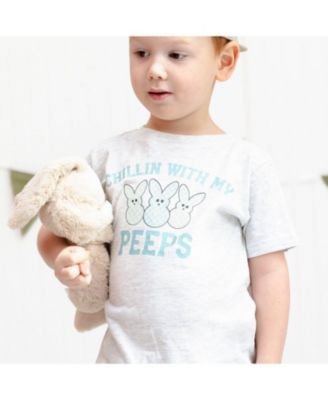 Boys' Chillin With My Peeps Checker Easter Short Sleeve T-Shirt - Little Kid, Big Kid