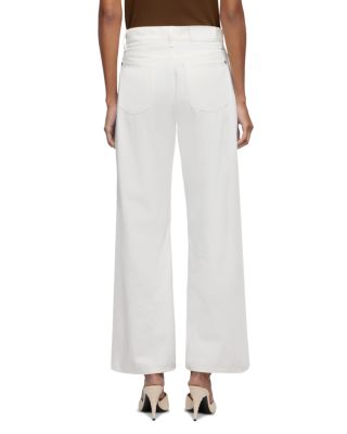 Lotta Ankle Wide Leg Jeans in Linen Ostuni