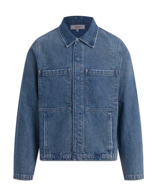 Striped Denim Work Jacket