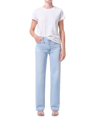 Harper Mid Rise Relaxed Straight Jeans in Flaunt