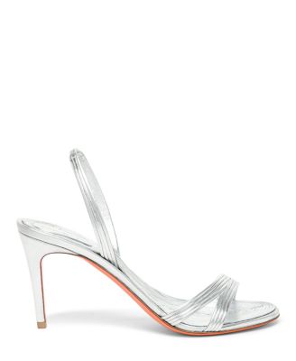  Women's Leather Mid-Heel Sandal