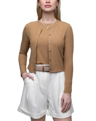 Classic T Shirt Cardigan Sweater 