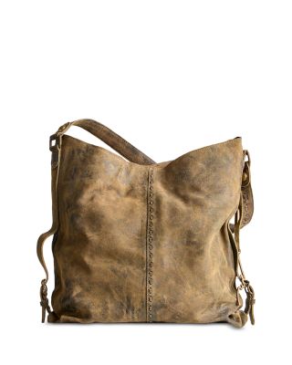 WTF Dallas Large Distressed Leather Tote Bag