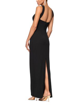 Long Scuba Halter Dress