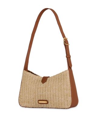 Megan Small Woven Shoulder Bag