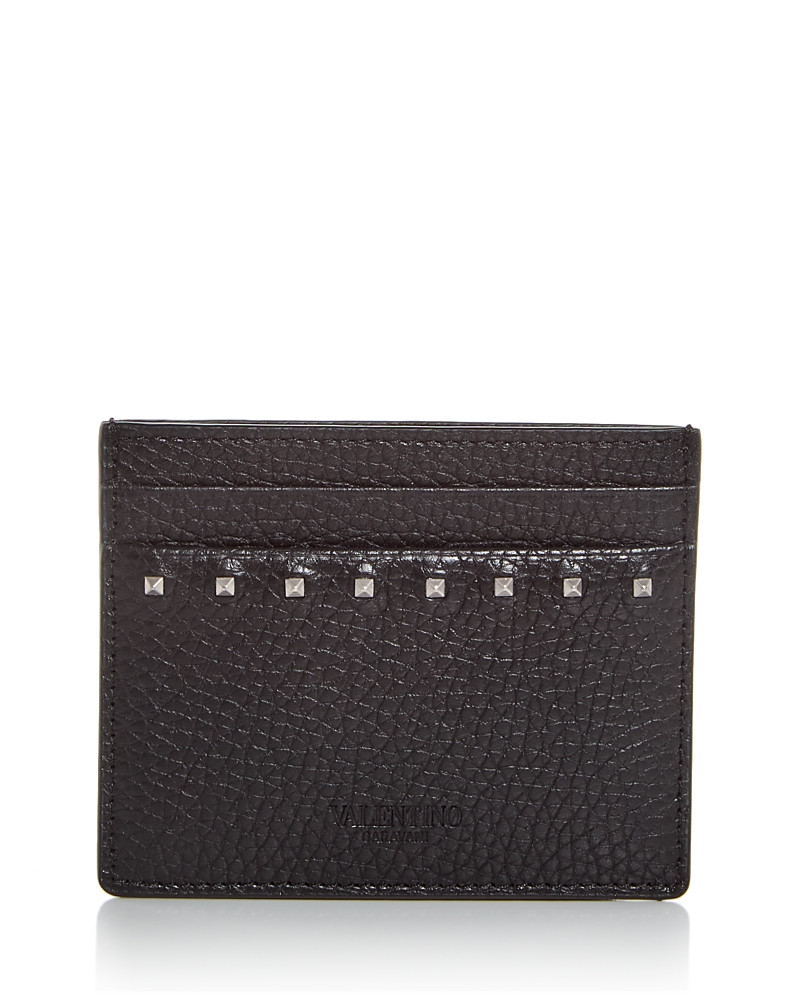Valentino Garavani Rockstud Leather Card Case
