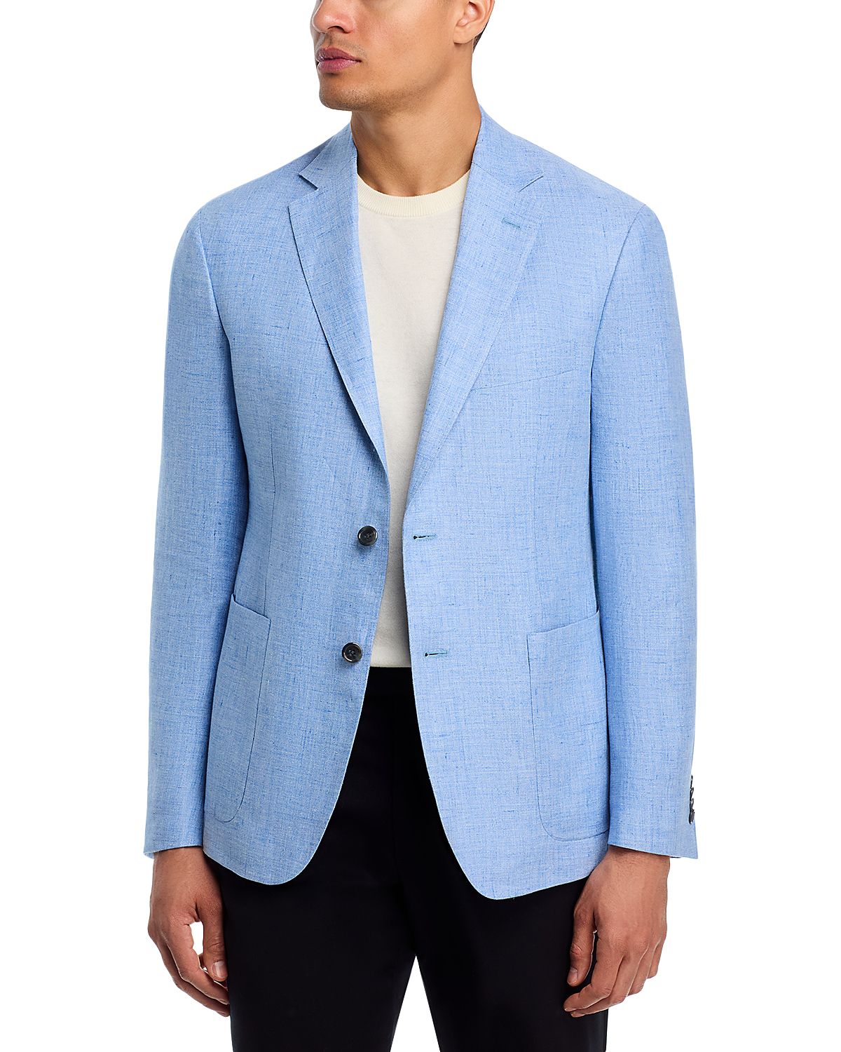 The Men's Store at Bloomingdale's Linen Melange Solid Regular Fit Extra-Soft Jacket - Exclusive