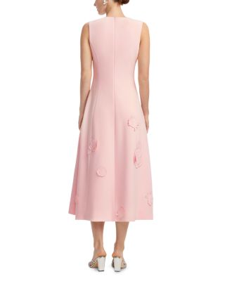 Cleo Appliqu&eacute; Sleeveless Midi Dress