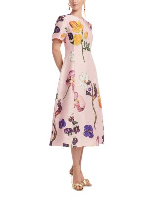 Caroline Short Sleeve Midi Dress