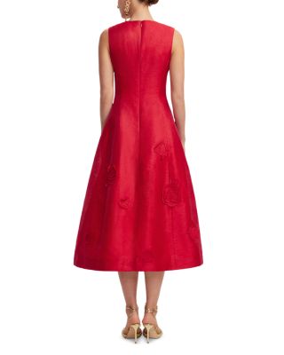 Cleo Appliqu&eacute; Sleeveless Midi Dress