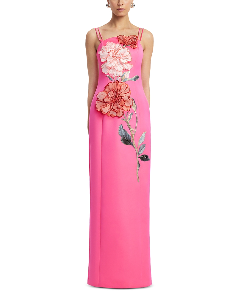 Leo Lin Arianna Applique Floral Maxi Dress