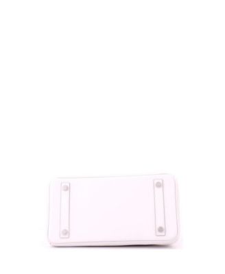 Birkin 25 Handbag Grey Swift with Palladium Hardware