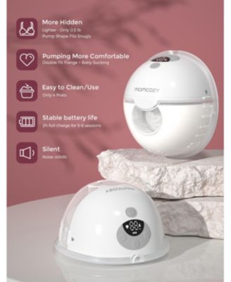 M5 Hands-Free Wearable Breast Pump, Double-Sealed Flange for Baby-Like Comfort, Portable Electric Pump