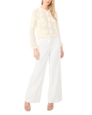 Dana Floral Pointelle Cardigan