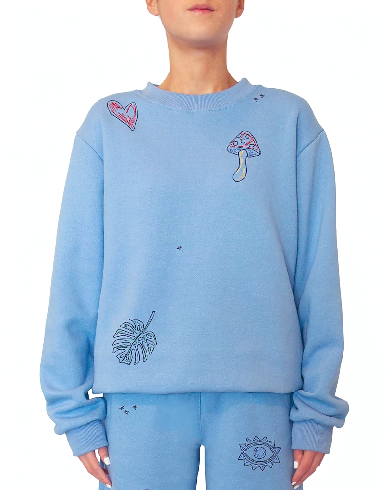 C. Bonz Scribble Doodles Oversized Pullover
