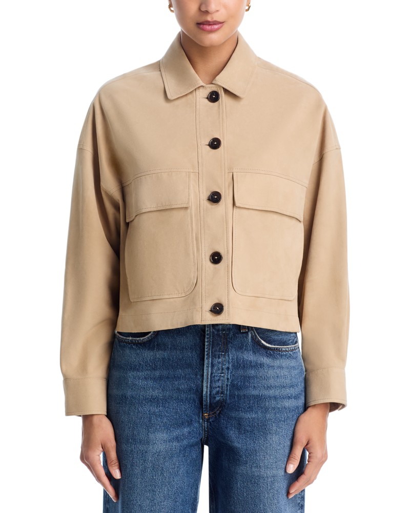 Arma Miri Suede Jacket in Beige