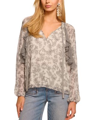 Emily Floral Silk Top 