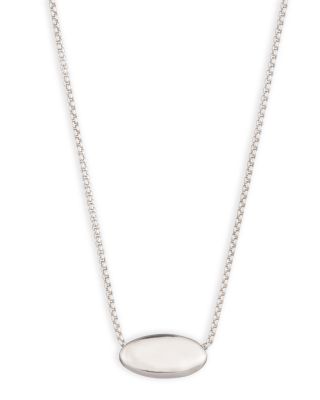 Puffy Pear Pendant Necklace, 16"