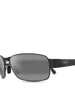 Black Coral Rectangular Sunglasses, 65mm