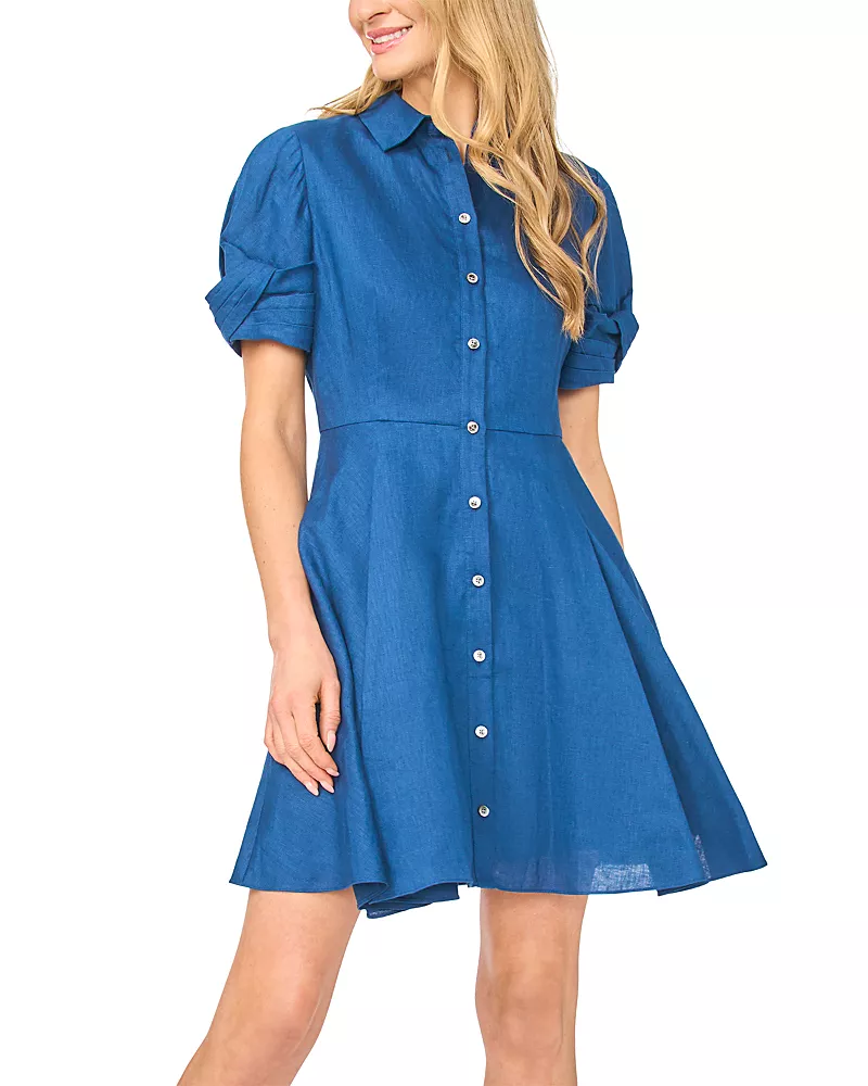 Ted Baker Stina Twist Sleeve Flared Mini Dress