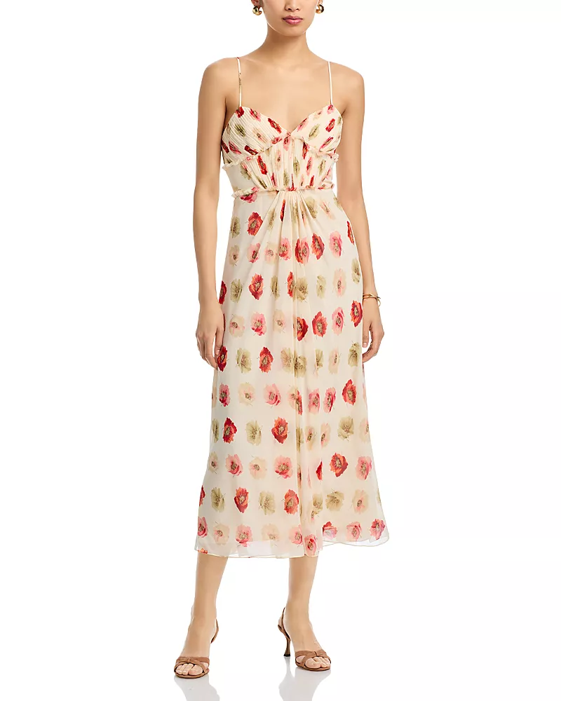 Cinq a Sept Floating Poppies Carline Dress